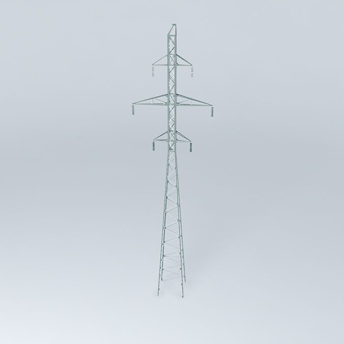 Transmission line tower 21 Strautu Dzelzavas street Riga Latvia Free 3D model_2