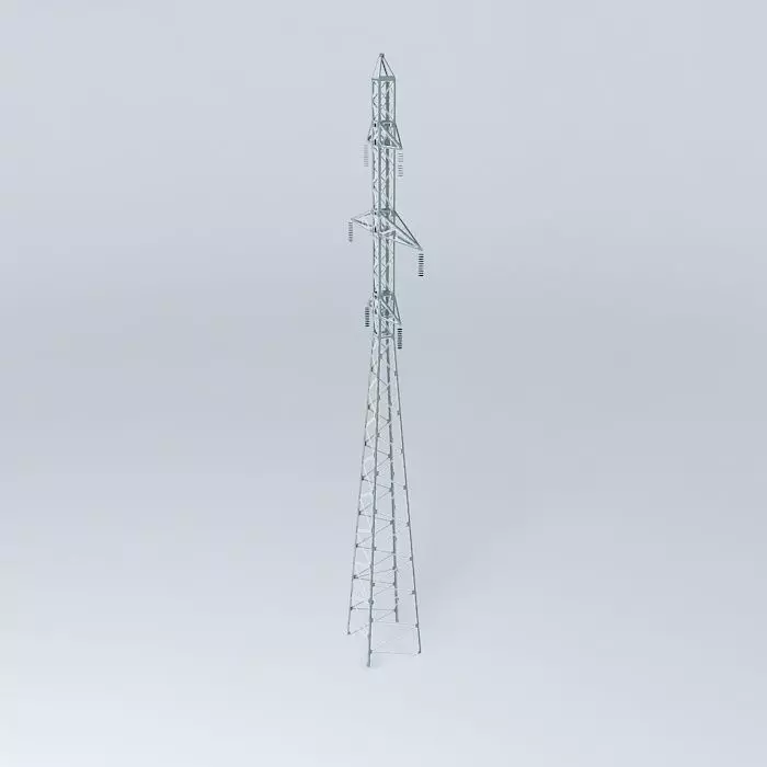 Transmission line tower 21 Strautu Dzelzavas street Riga Latvia Free 3D model_0