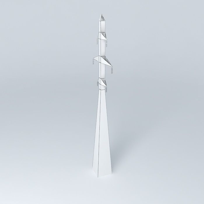 Transmission line tower 21 Strautu Dzelzavas street Riga Latvia Free 3D model_3