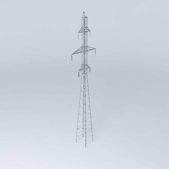 Transmission line tower 21 Strautu Dzelzavas street Riga Latvia Free 3D model_1
