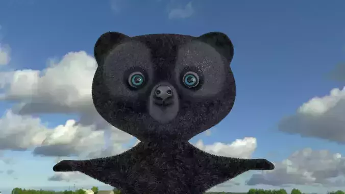 Bears Cartoon 3D model BRAVE Disney  Free low-poly 3D model