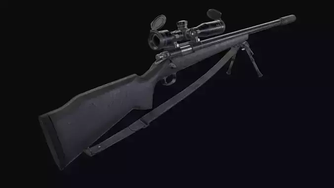 M40A1 Remington 700 - Game Ready PBR Low-poly 3D model