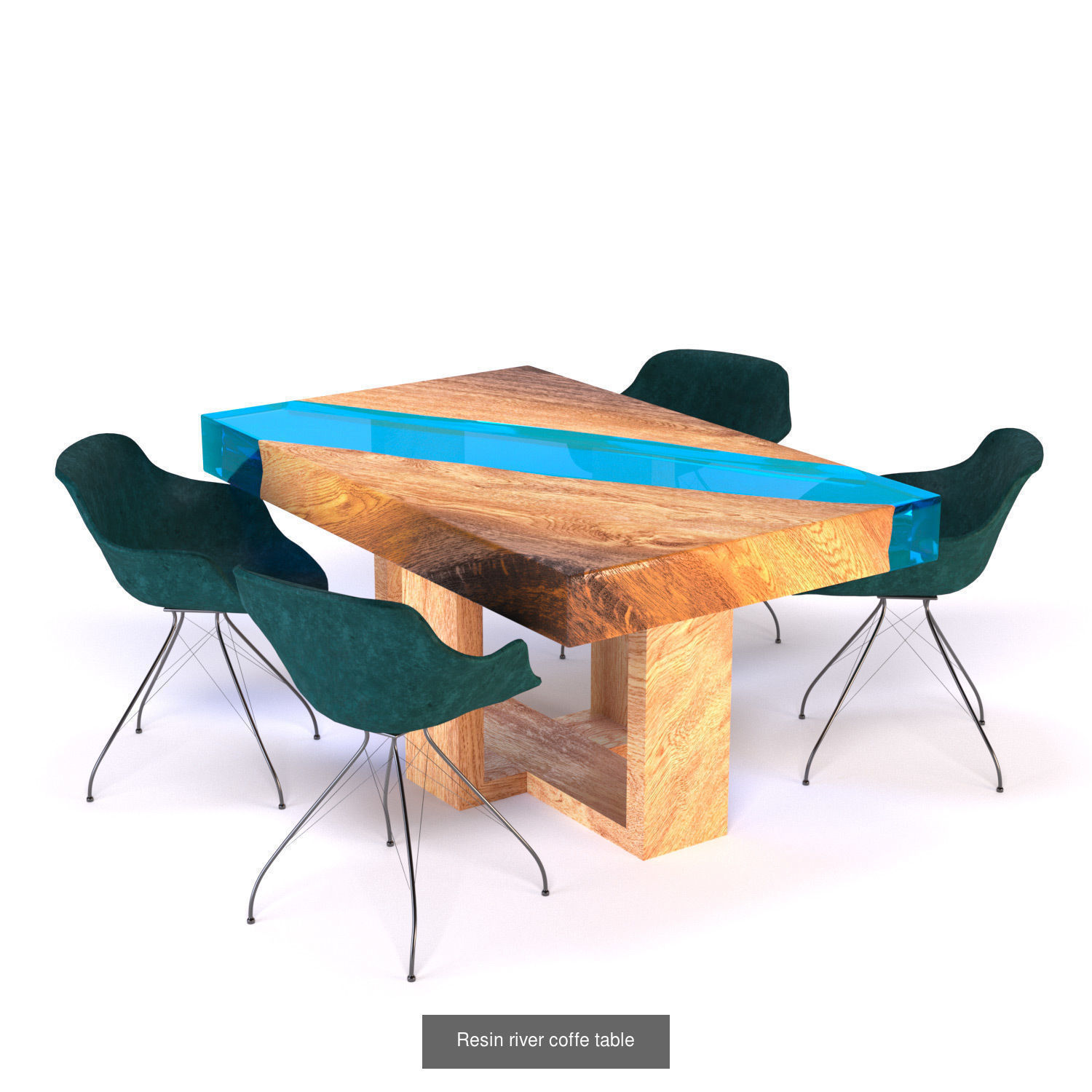 Resin Tables 3D Model Collection_4