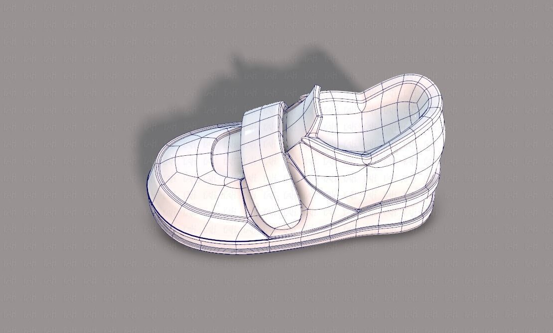 Shoes cartoonV40 Low-poly 3D model_31