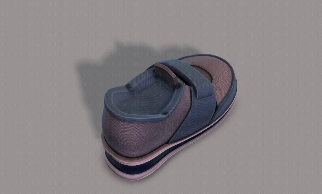 Shoes cartoonV40 Low-poly 3D model_20