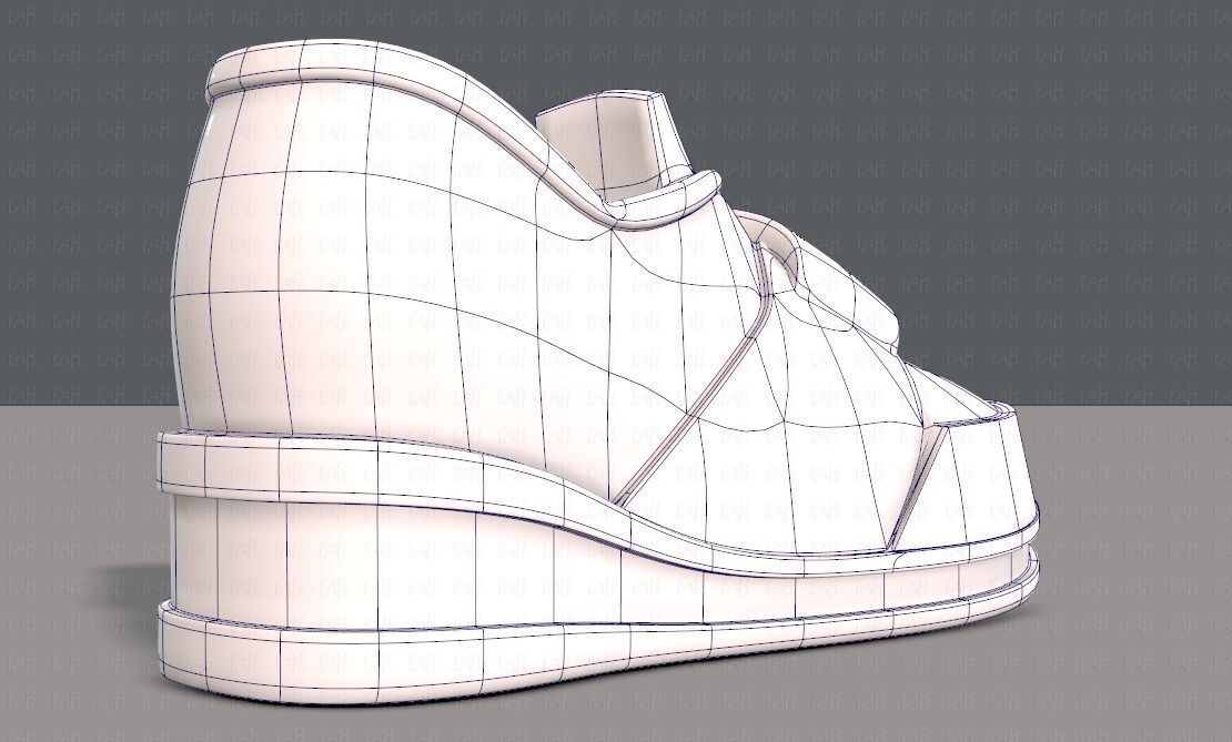Shoes cartoonV40 Low-poly 3D model_12