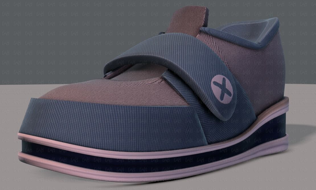 Shoes cartoonV40 Low-poly 3D model_33
