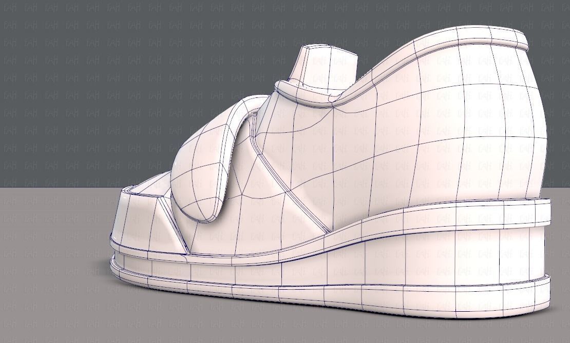 Shoes cartoonV40 Low-poly 3D model_14