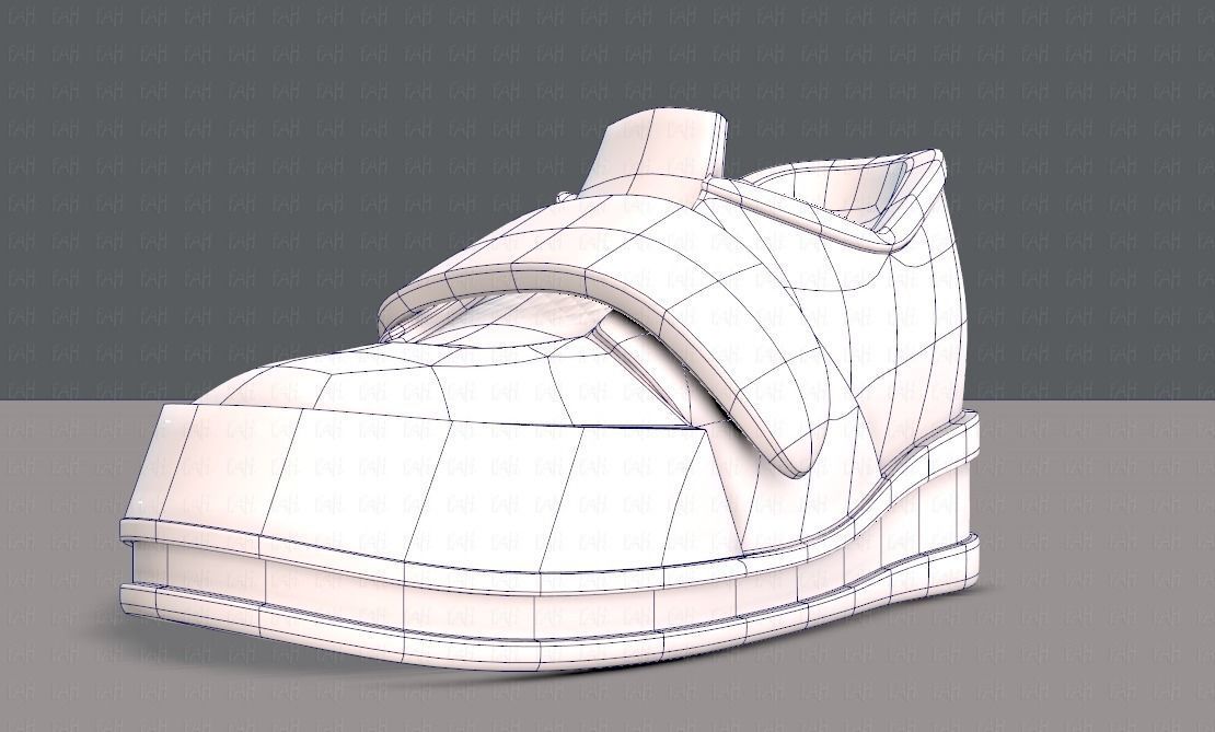 Shoes cartoonV40 Low-poly 3D model_16