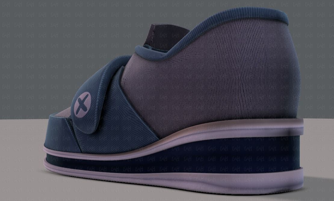Shoes cartoonV40 Low-poly 3D model_35