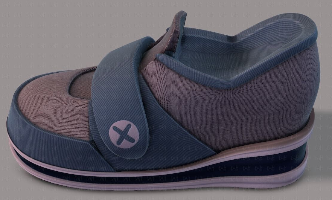 Shoes cartoonV40 Low-poly 3D model_37