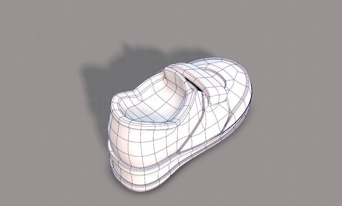 Shoes cartoonV40 Low-poly 3D model_28