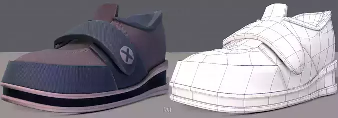 Shoes cartoonV40 Low-poly 3D model Shoes cartoonV40 Low-poly 3D model