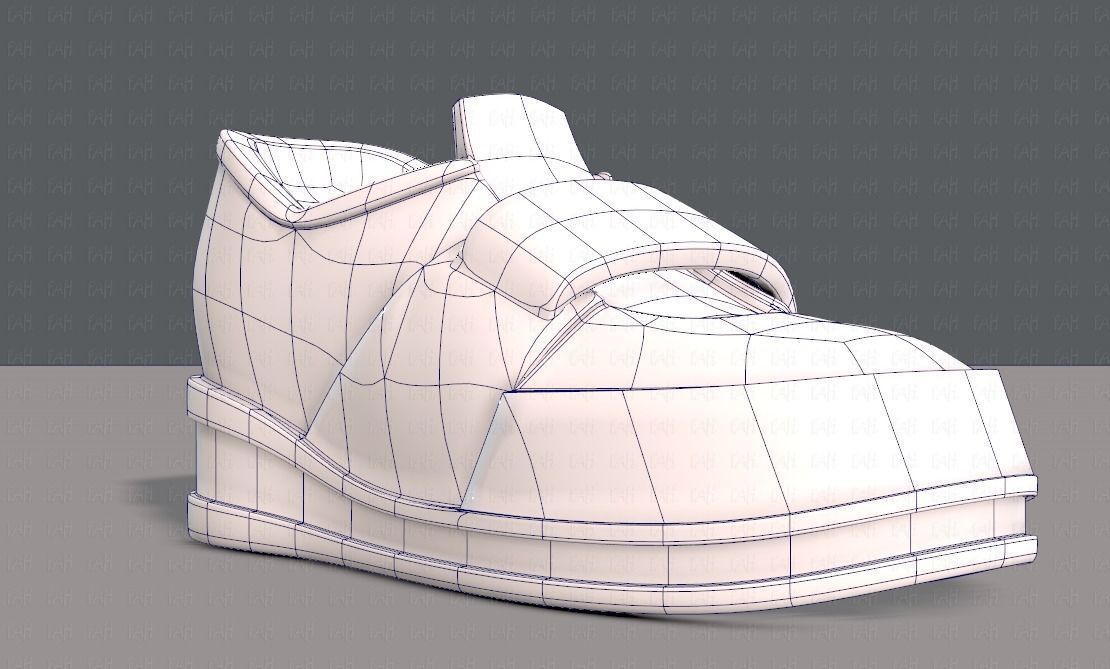 Shoes cartoonV40 Low-poly 3D model_10