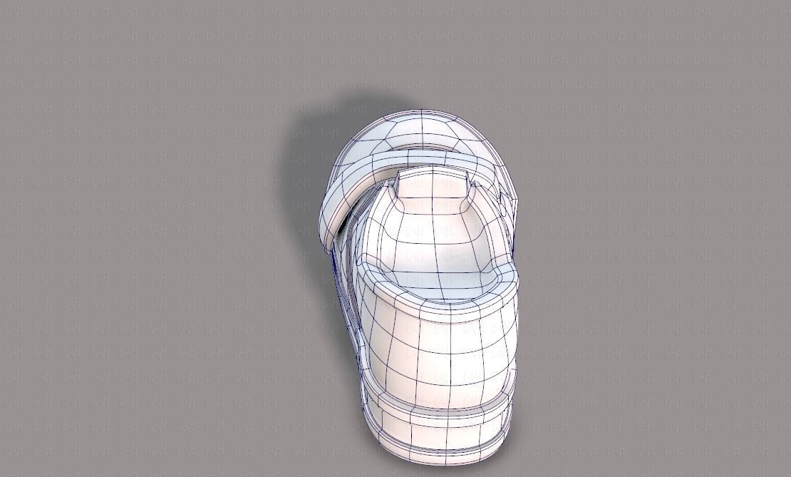 Shoes cartoonV40 Low-poly 3D model_29