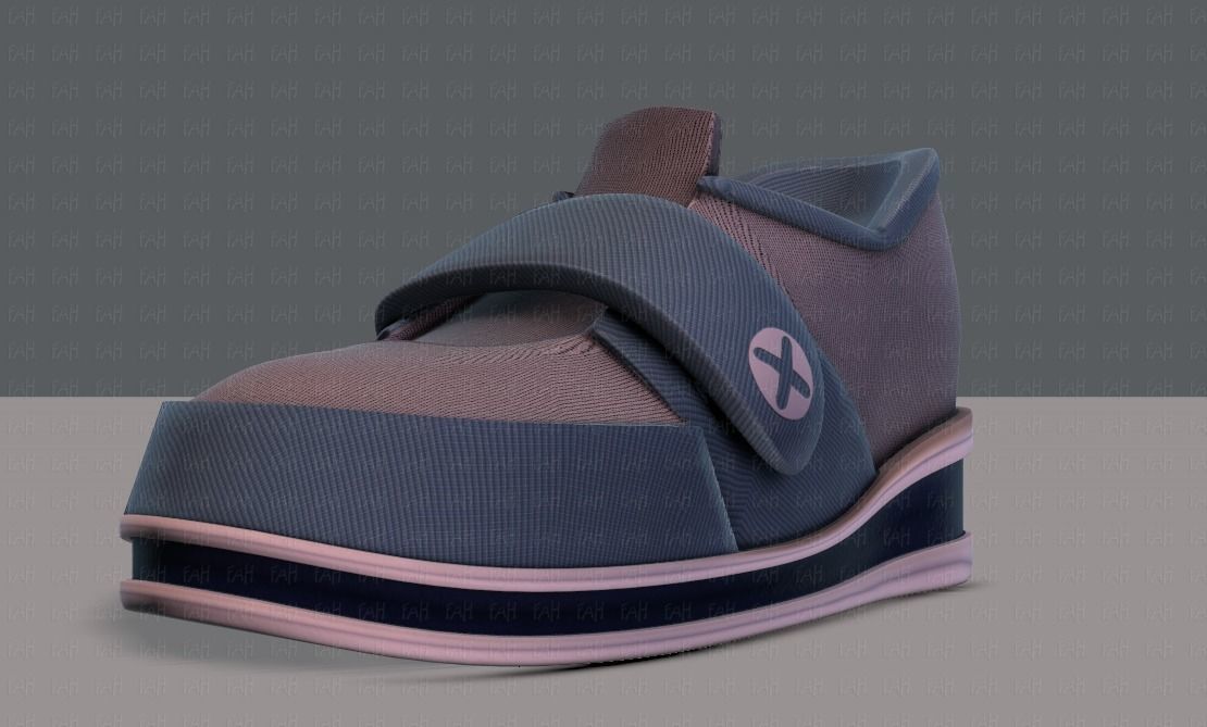 Shoes cartoonV40 Low-poly 3D model_8