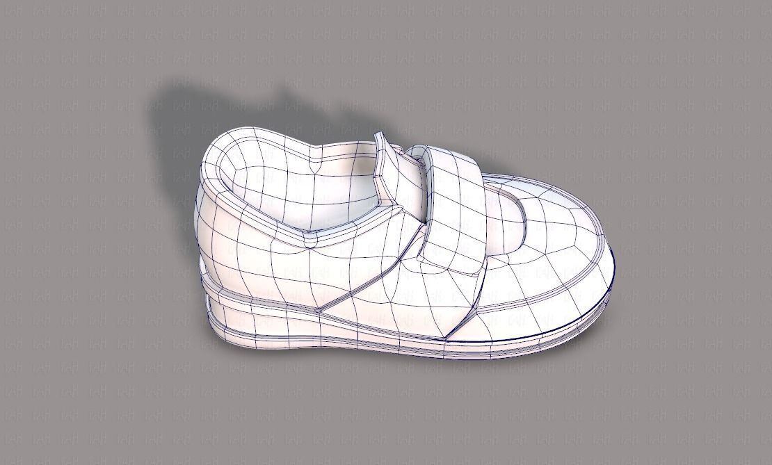 Shoes cartoonV40 Low-poly 3D model_27