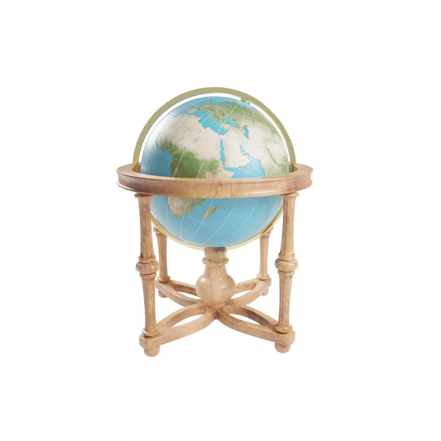 Cradle Globe Free low-poly 3D model