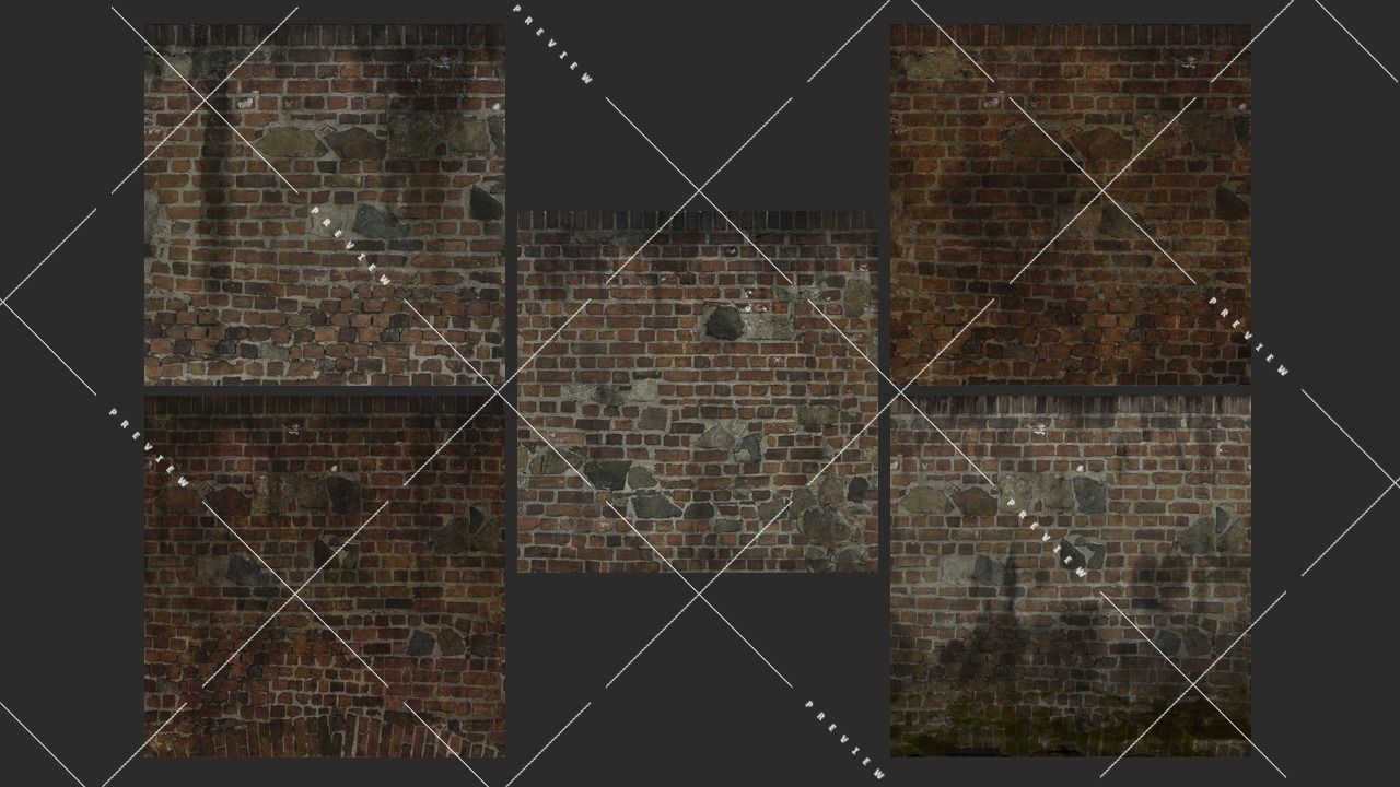 Texture Pack Seamless Grungy Brick Vol 01 Texture_1