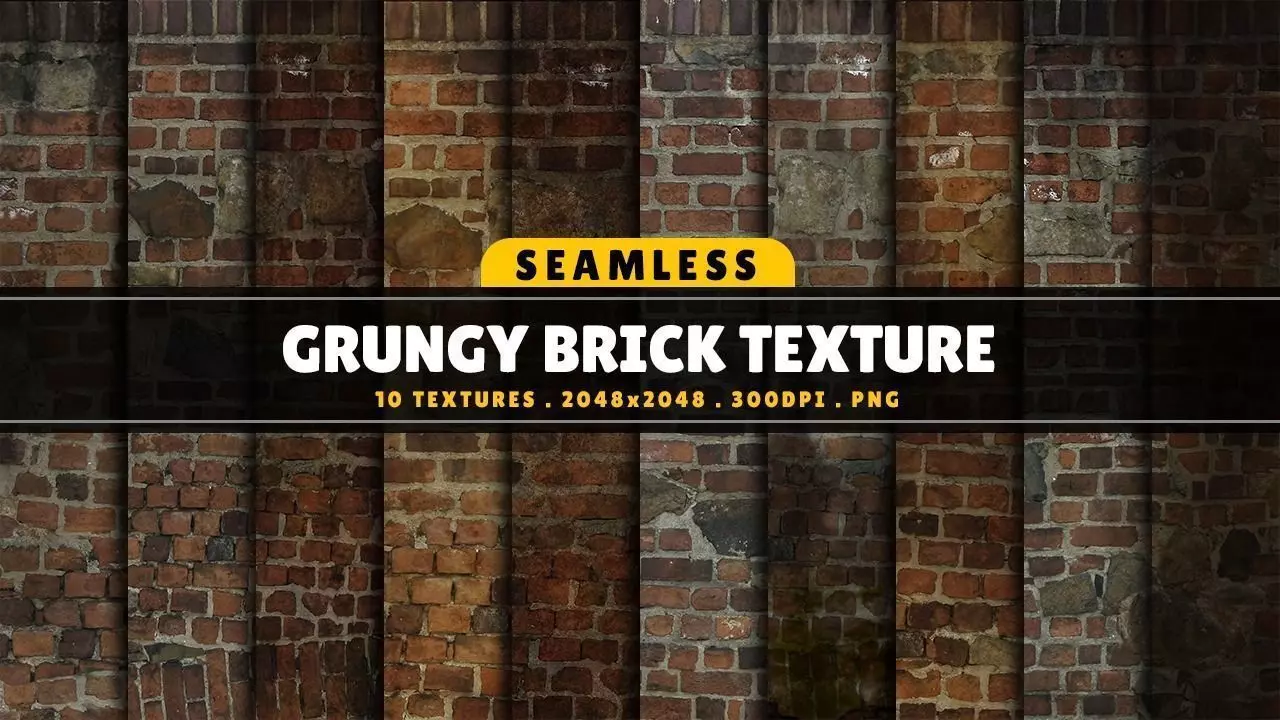 Texture Pack Seamless Grungy Brick Vol 01 Texture_0