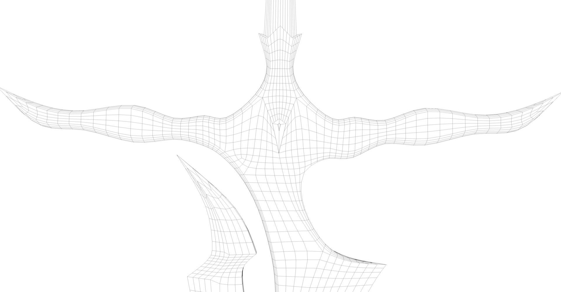 Magical Crystal Sword with Glowing Blade Low-poly 3D model_14