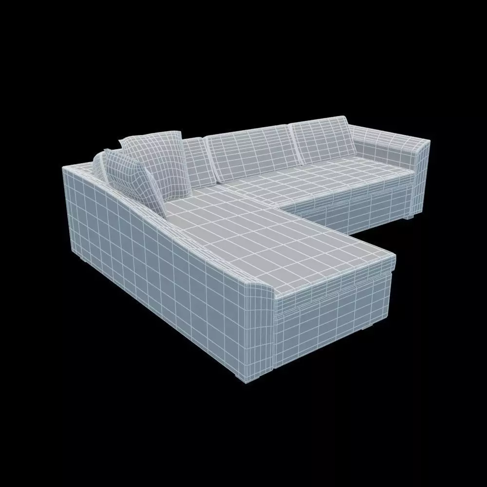 Sofa sectional Free 3D model_5