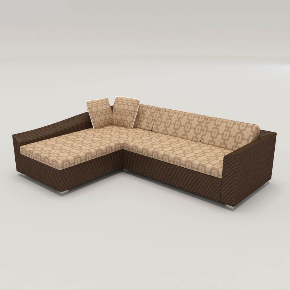 Sofa sectional Free 3D model_9
