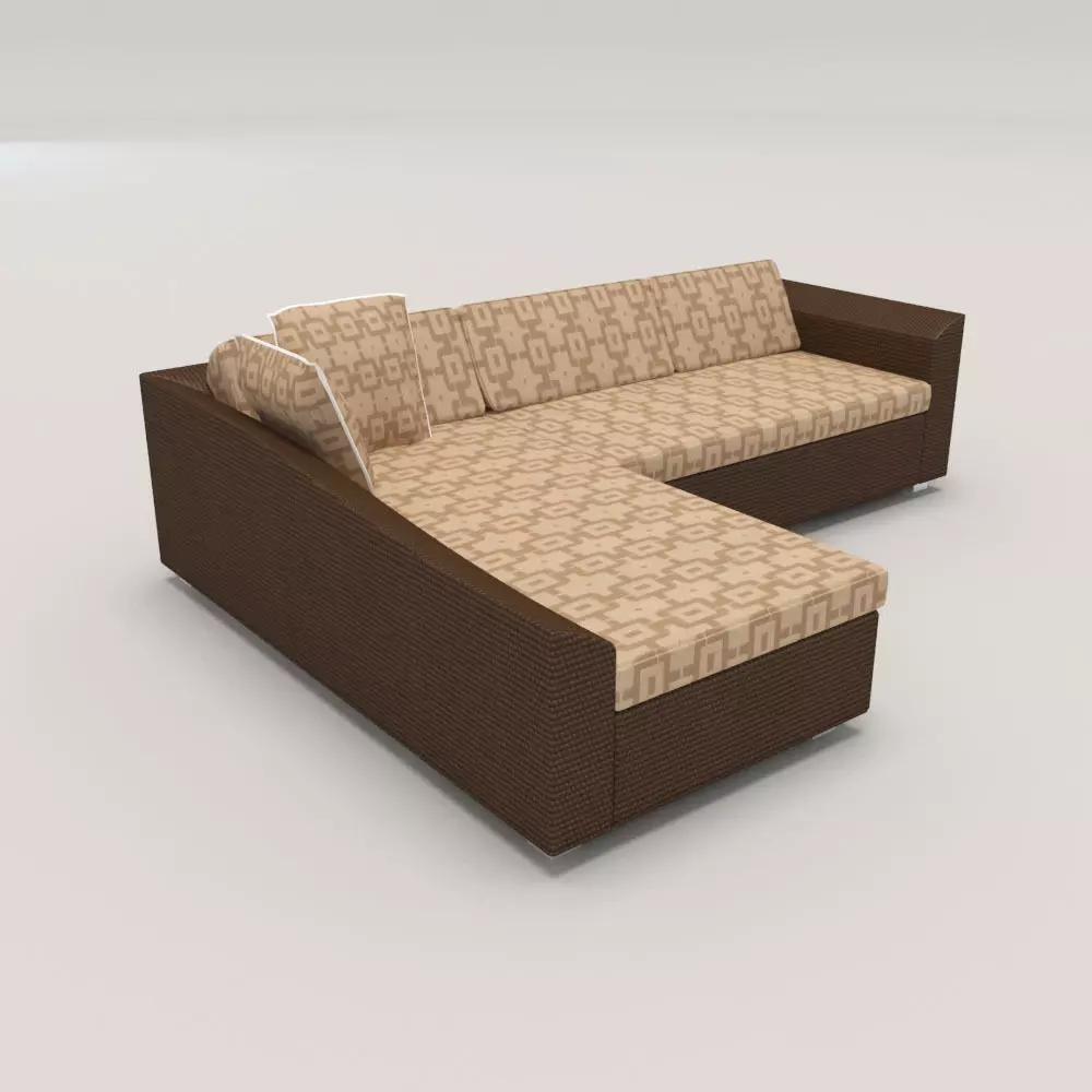 Sofa sectional Free 3D model_0