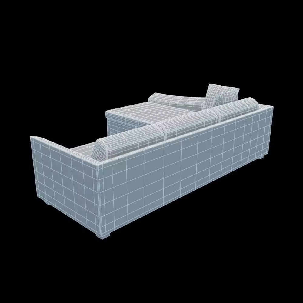 Sofa sectional Free 3D model_4