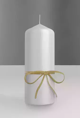 Candle Stick with a Bow