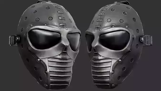 Black Ballistic Mask PBR