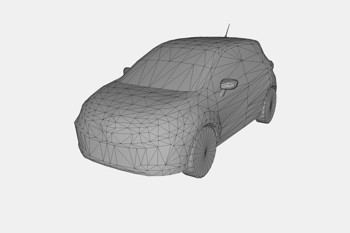 Renault Captur 2018 Low-poly 3D model_18