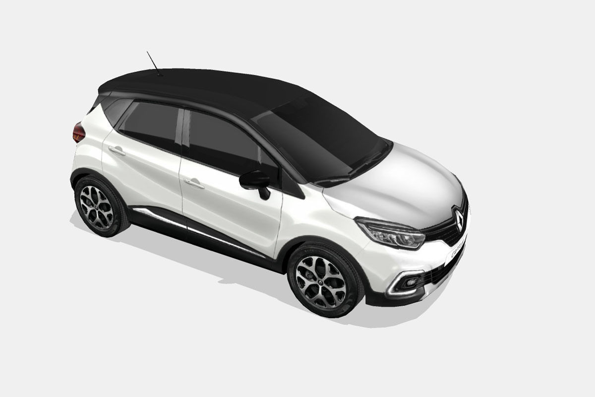 Renault Captur 2018 Low-poly 3D model_14