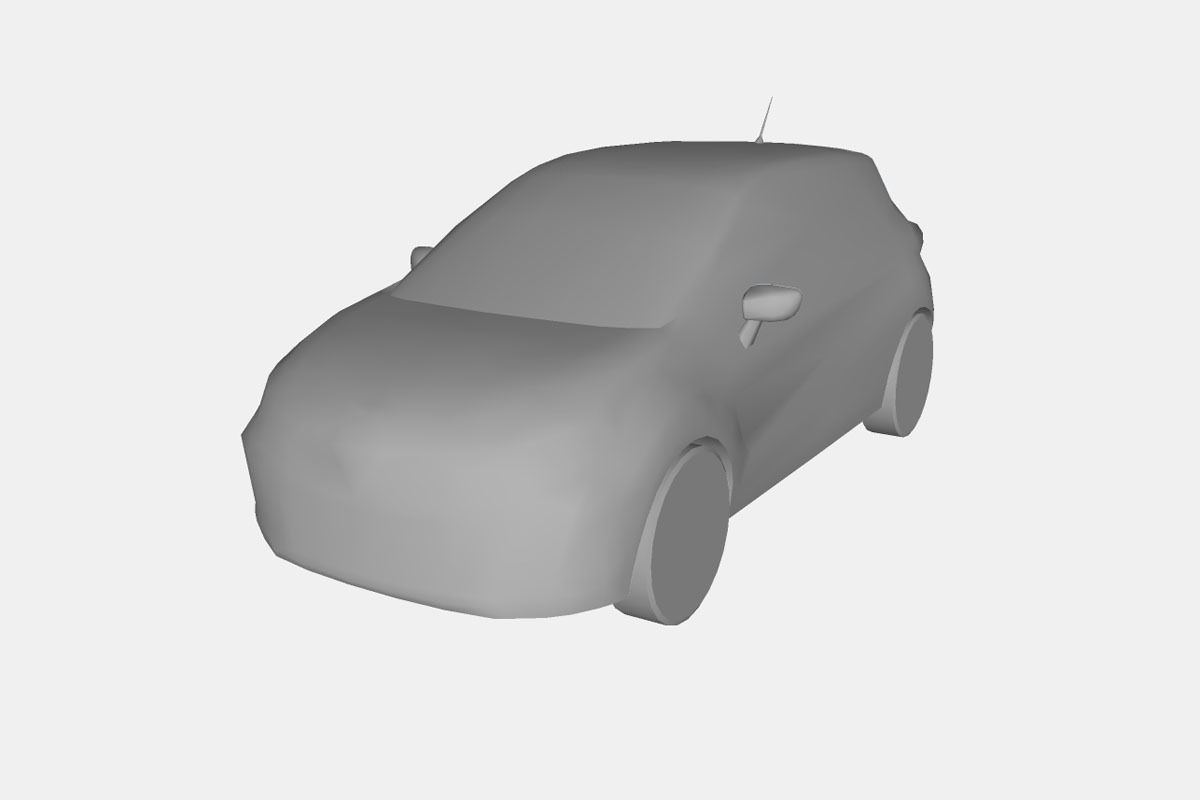 Renault Captur 2018 Low-poly 3D model_20