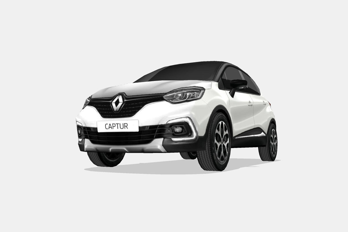 Renault Captur 2018 Low-poly 3D model_4