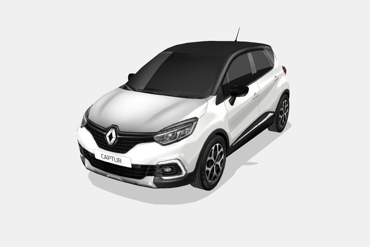 Renault Captur 2018 Low-poly 3D model_5