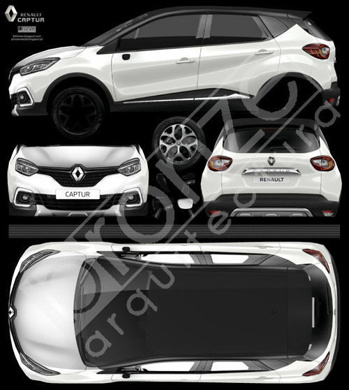 Renault Captur 2018 Low-poly 3D model_22