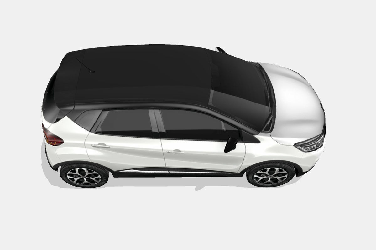 Renault Captur 2018 Low-poly 3D model_13