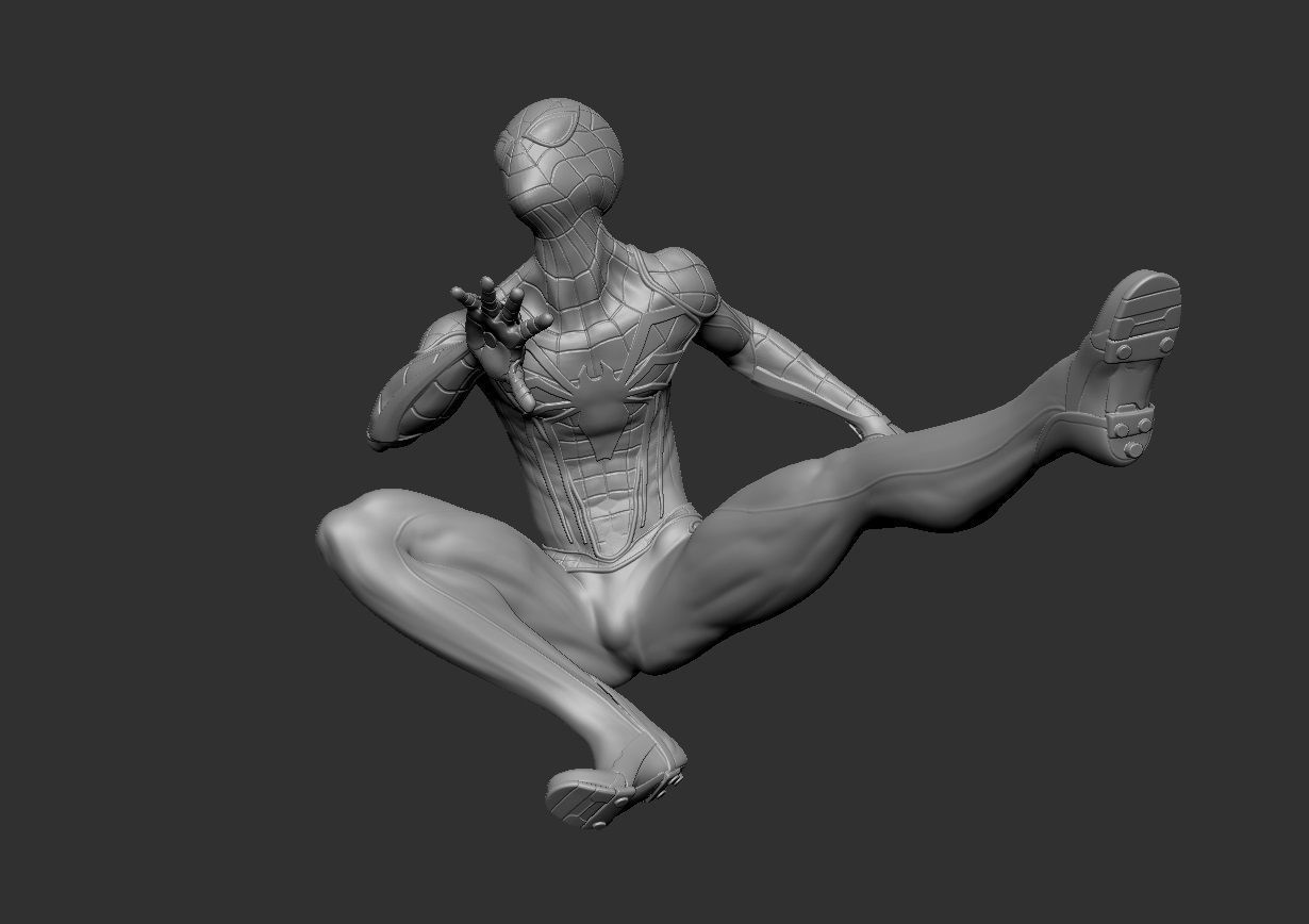 Spiderman Figurine  3D print model_4
