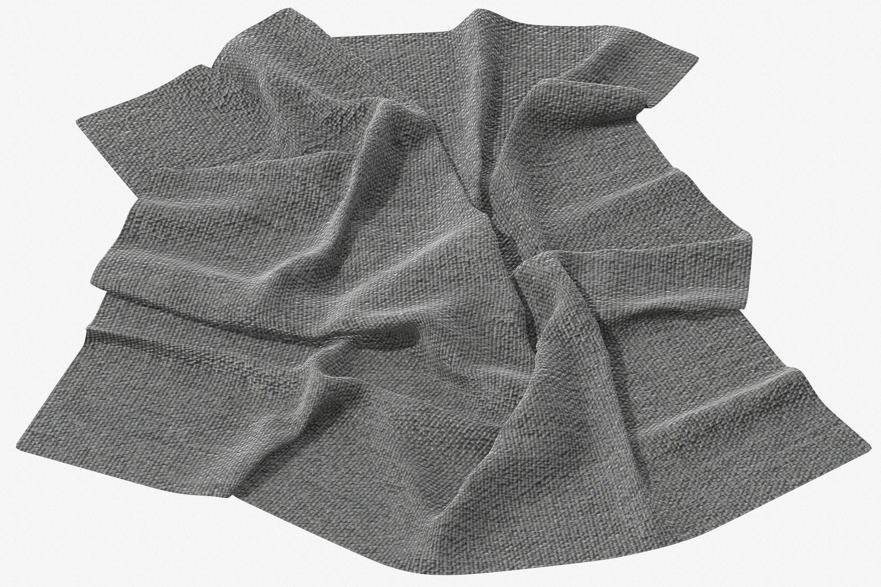 Fabric Set V2 Low-poly 3D model_3