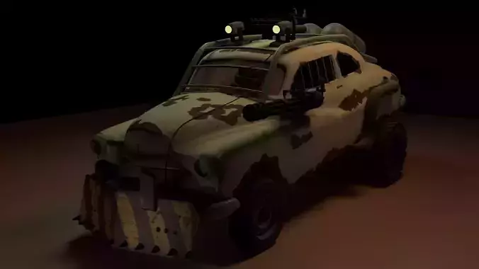 COUPE VEHICLE Low-poly 3D model