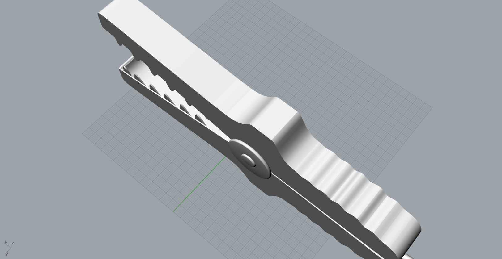 alligator clip 3D design 3D print model_10