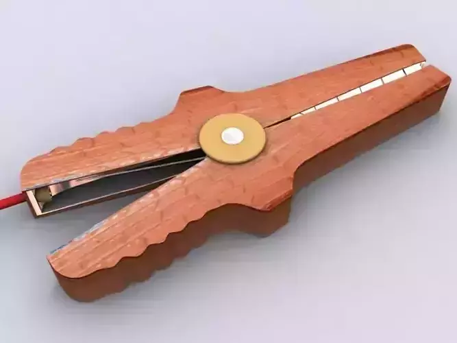 alligator clip 3D design 3D print model