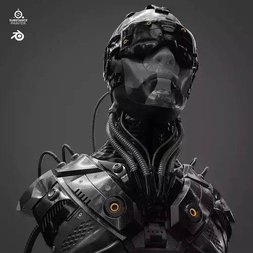 Sci Fi - Character 01 - Bust 3D model