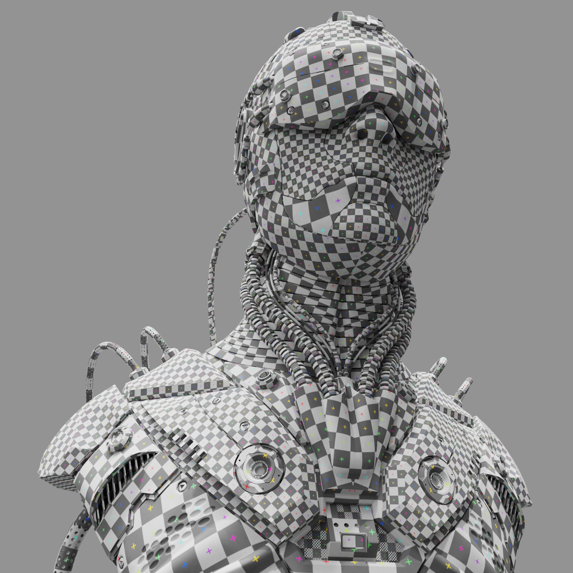 Sci Fi - Character 01 - Bust 3D model_6