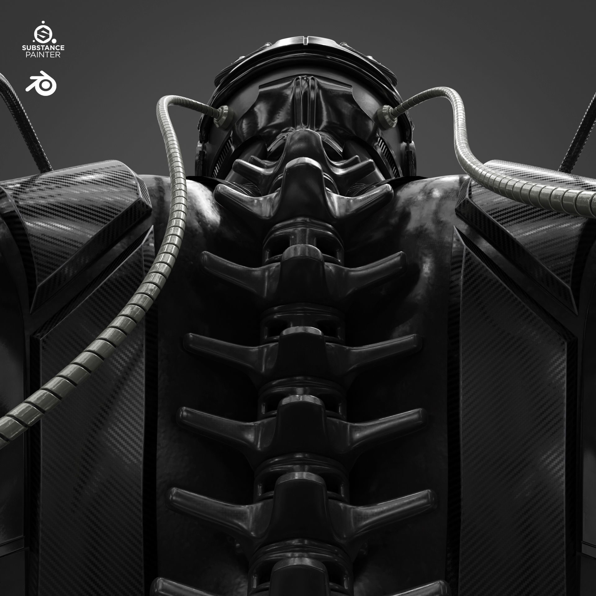 Sci Fi - Character 01 - Bust 3D model_2