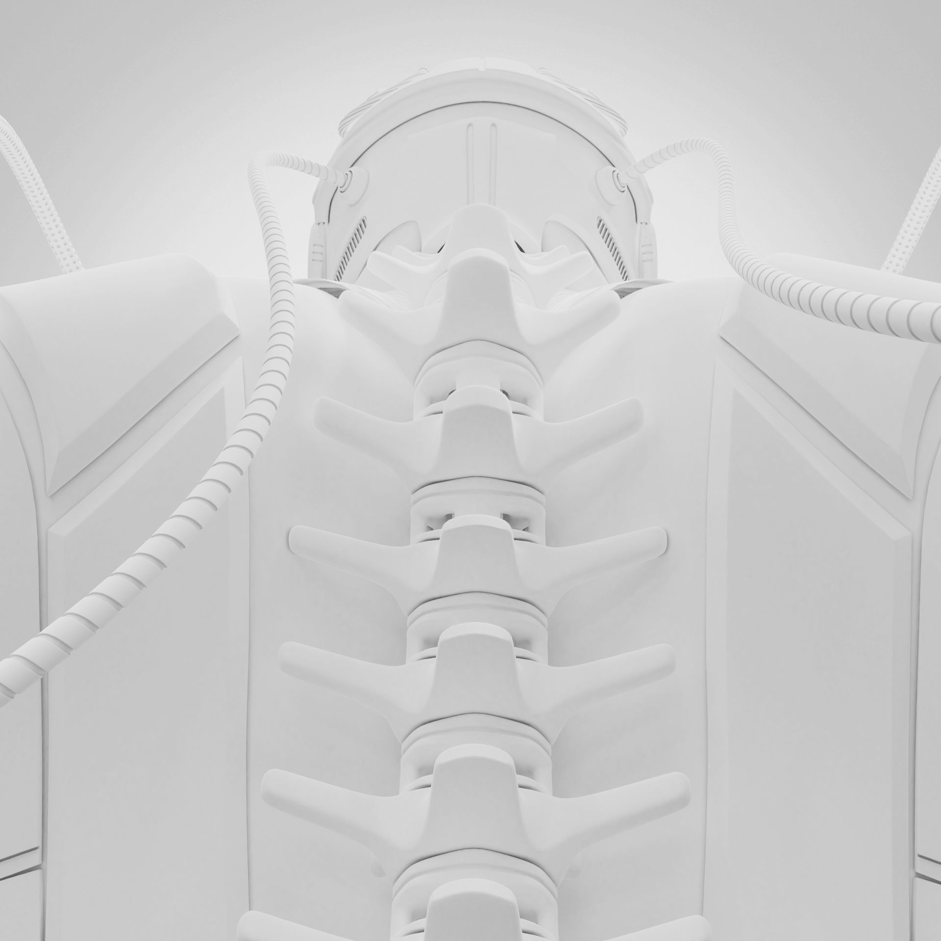 Sci Fi - Character 01 - Bust 3D model_5