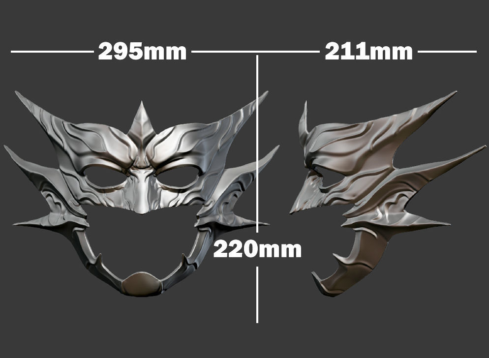 King Orm Aquaman Mask - DC Comics Cosplay 3D print model_6