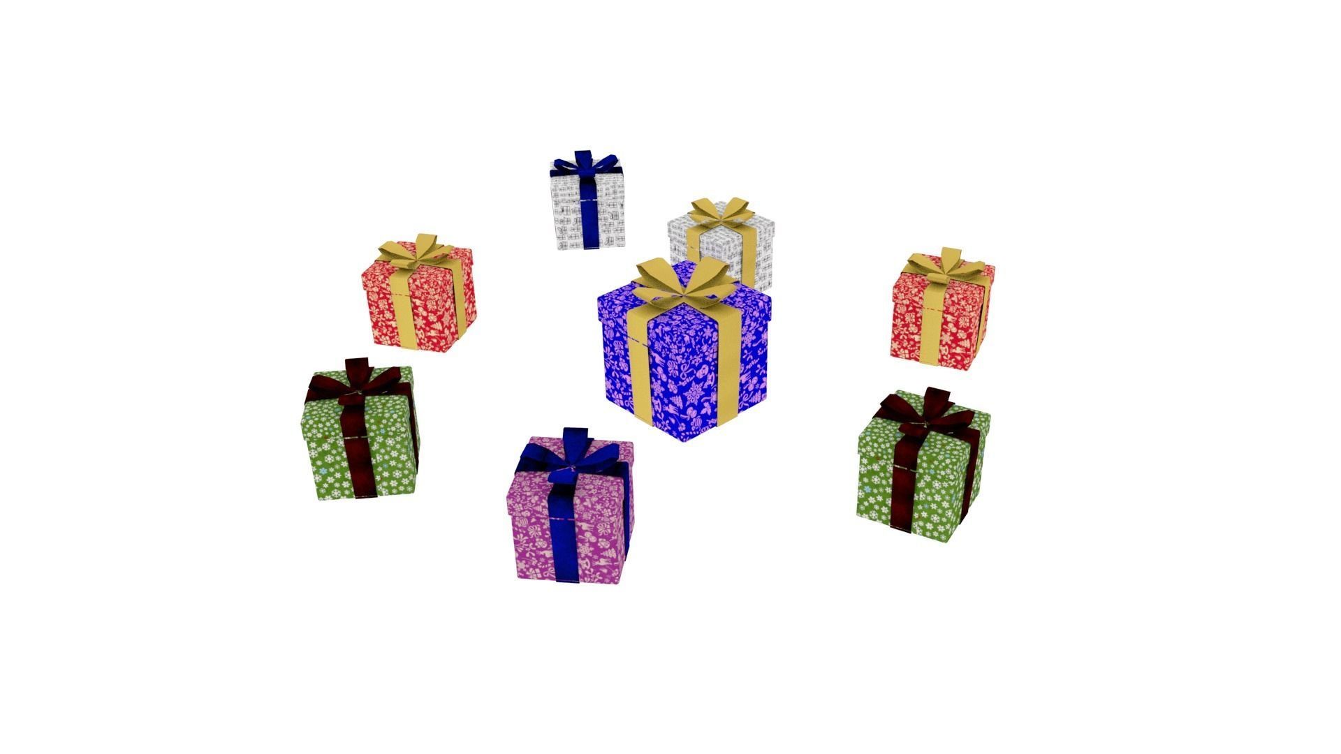 Christmas asset Pack Low-poly 3D model_36