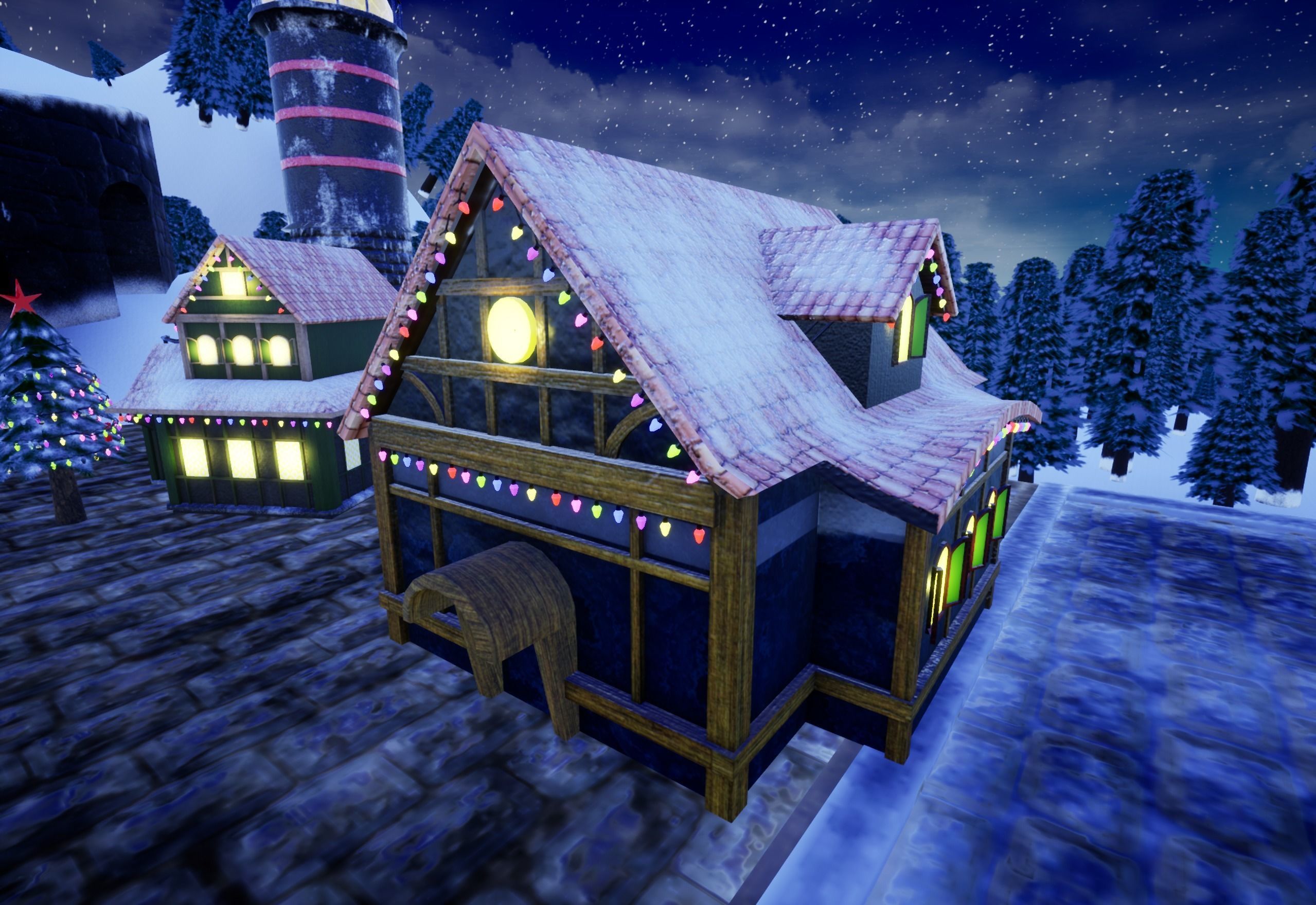 Christmas asset Pack Low-poly 3D model_14